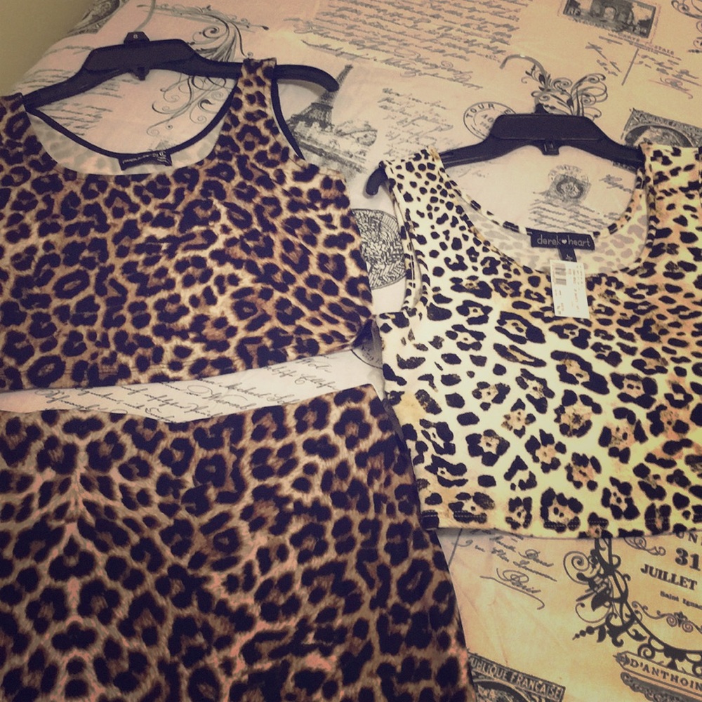 Crop top two piece and a crop top